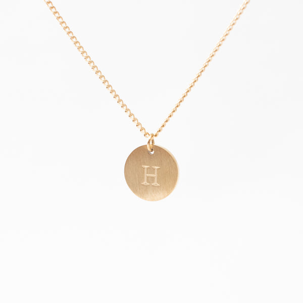 Uppercase Gold Initial Necklace
