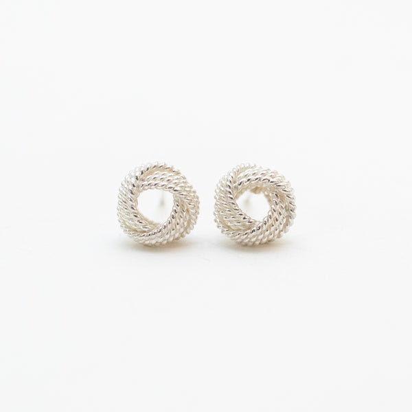 Silver Knot Studs