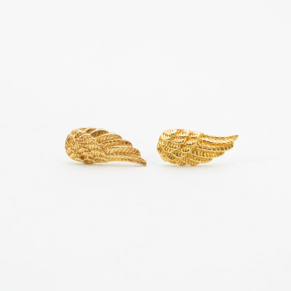 Gold Vermeil Wing Studs