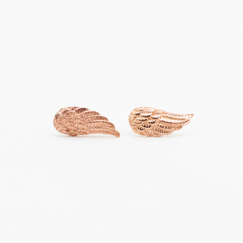 Rose Gold Vermeil Wing Studs