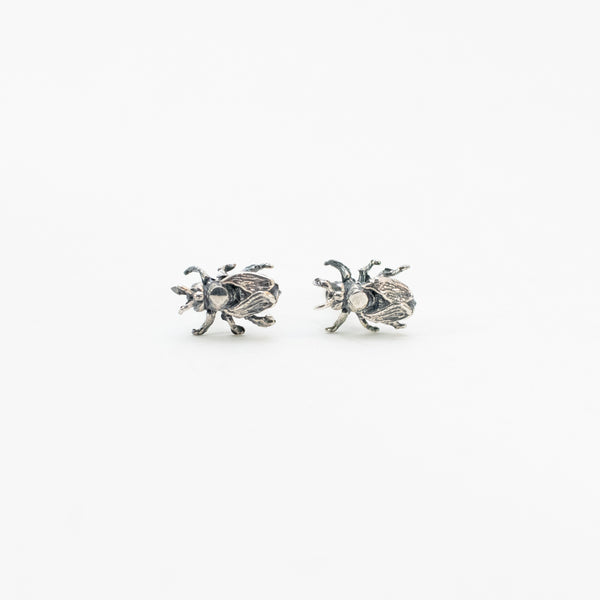 Silver Bee Studs