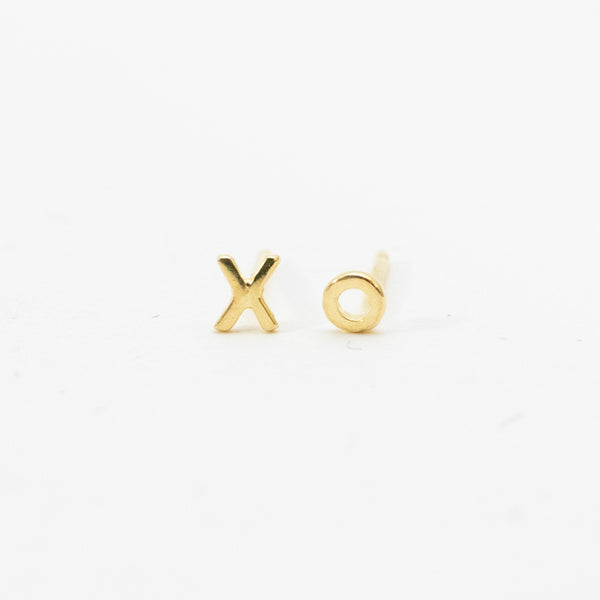 Gold Vermeil Tiny XO Studs