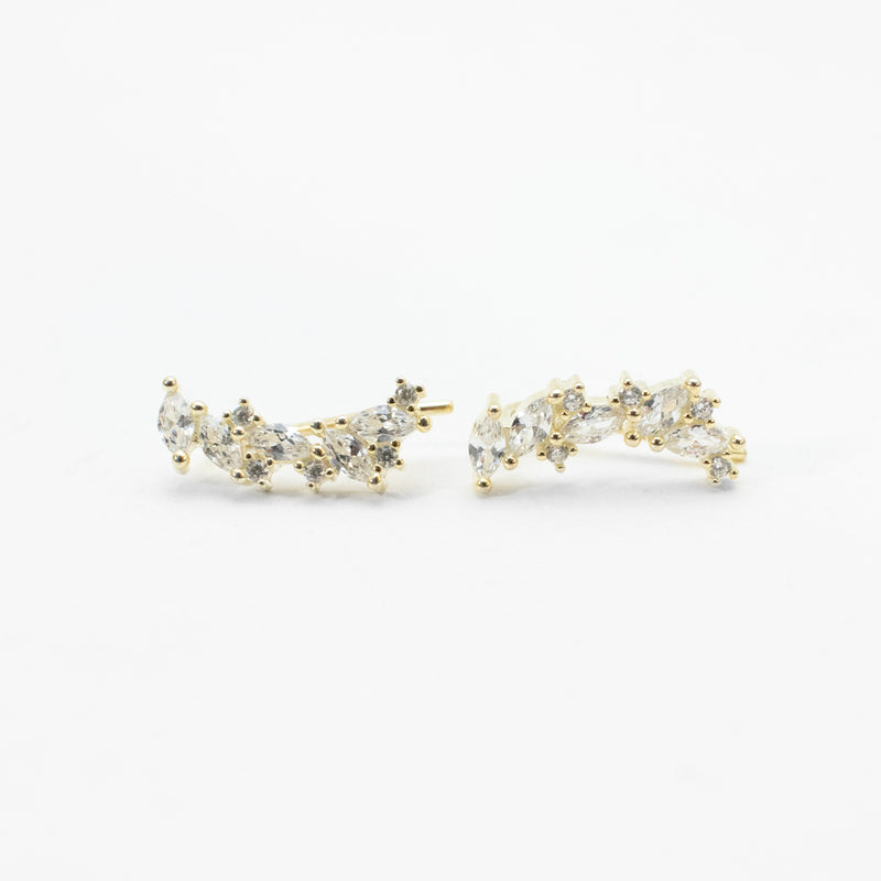 Fancy Shape CZ Ear Climbers