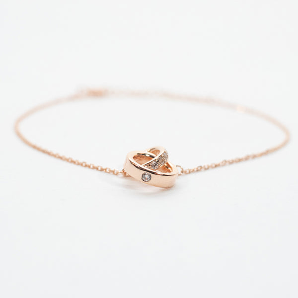 Interlocking CZ Circles Bracelet