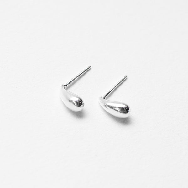 Small Puffed Silver Studs