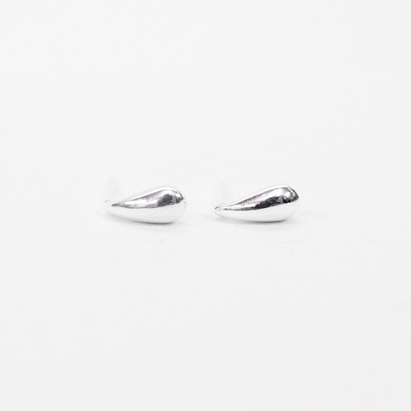 Small Puffed Silver Studs
