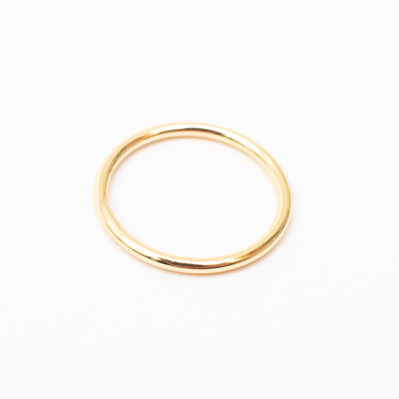 Plain Stackable Gold Plated Ring