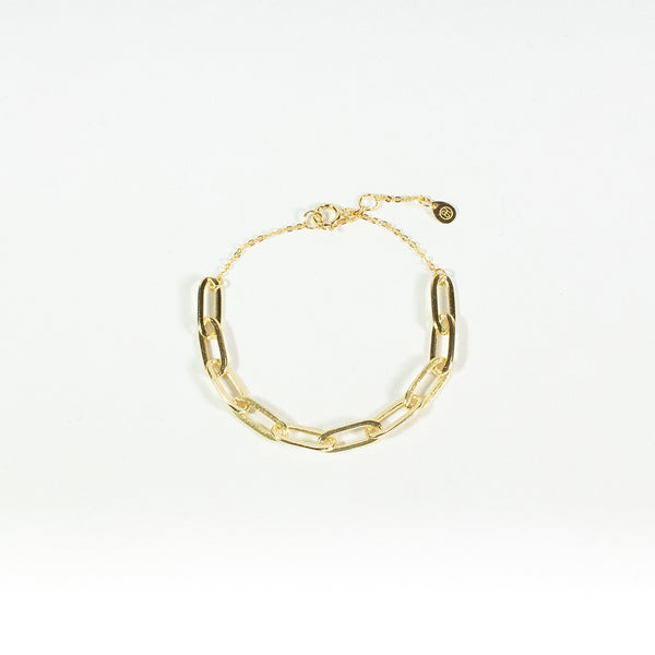 Small Paperclip & Chain Bracelet