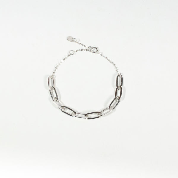 Small Paperclip & Chain Bracelet