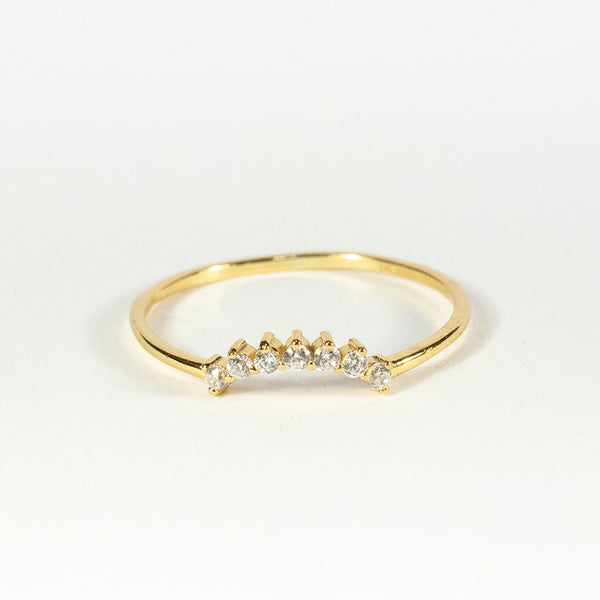 Gold Plated Sunrise Ring