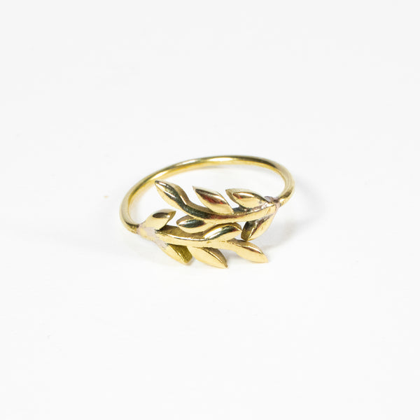 Brass Eden Midi Ring