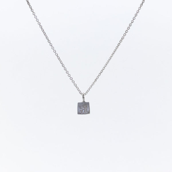 Love Single Cube Necklace