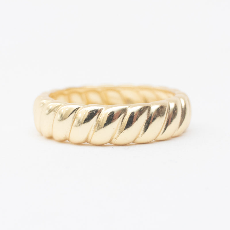 Gold Vermeil Twisted Chunky Band