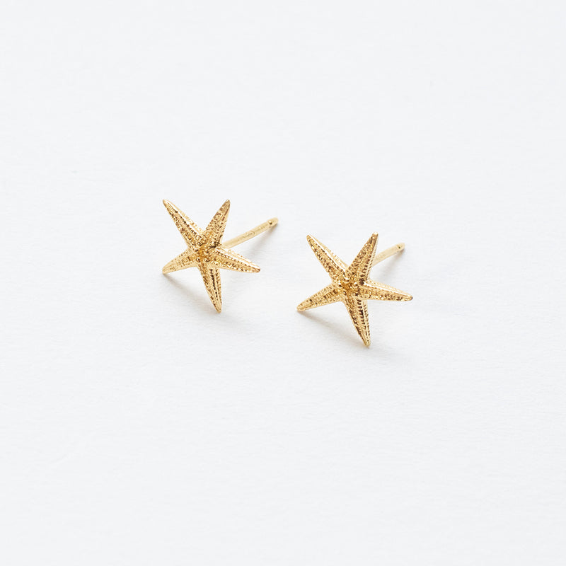 Gold Vermeil Starfish Studs