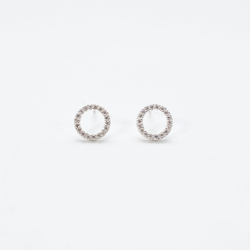 Silver Pave CZ Cheerio Studs – Silver Lotus Winnipeg