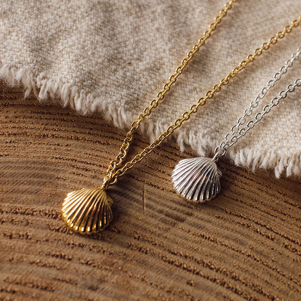 Gold Vermeil Shell Necklace