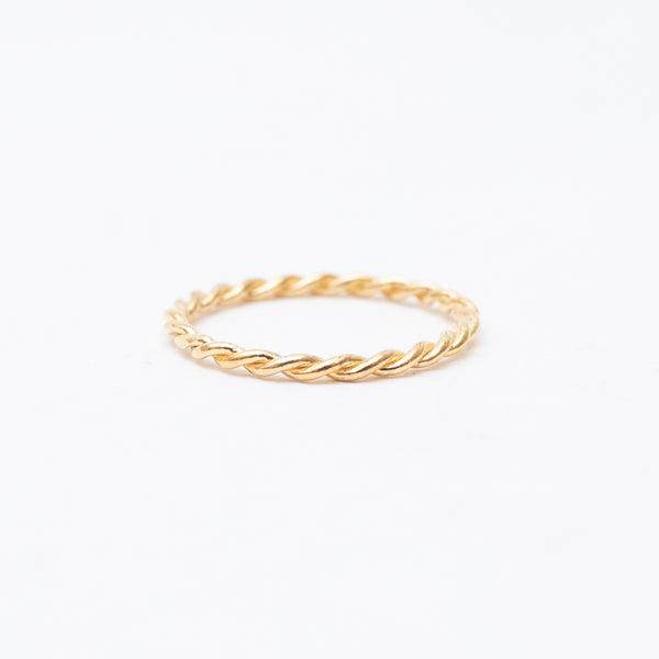 Twisted Gold Vermeil Ring