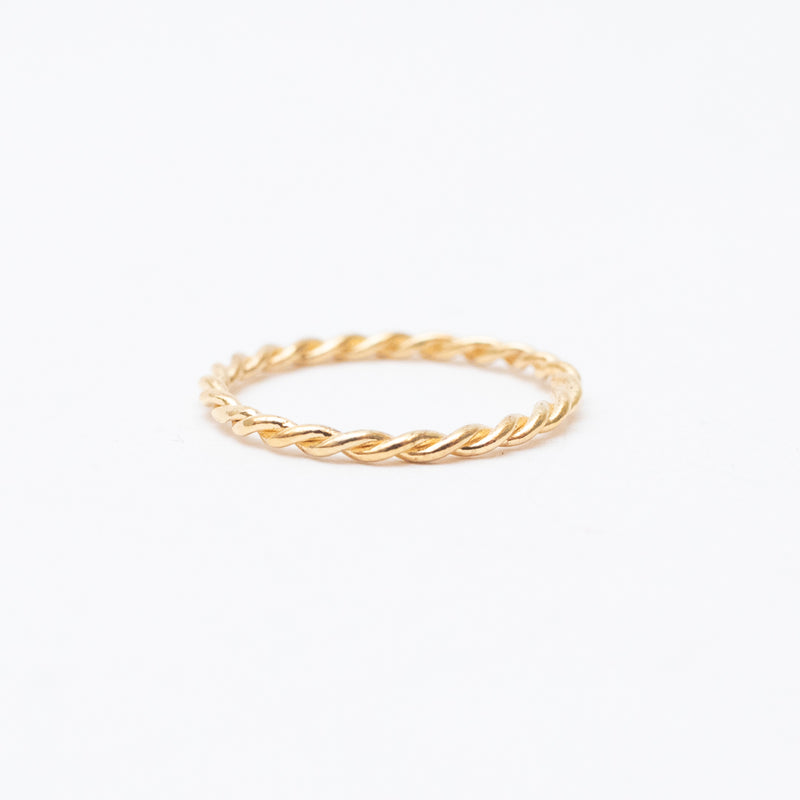 Twisted Gold Vermeil Ring