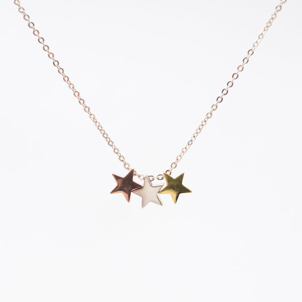 Triple Star Multi Necklace
