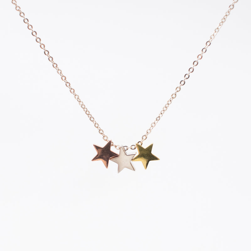 Triple Star Multi Necklace