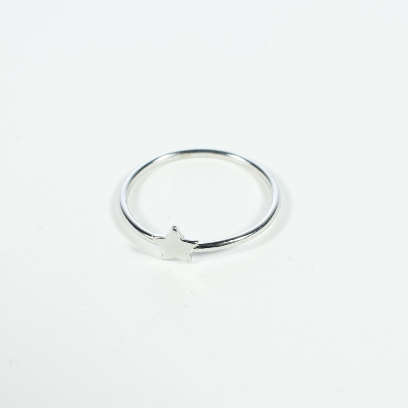 Silver Petite Star Ring