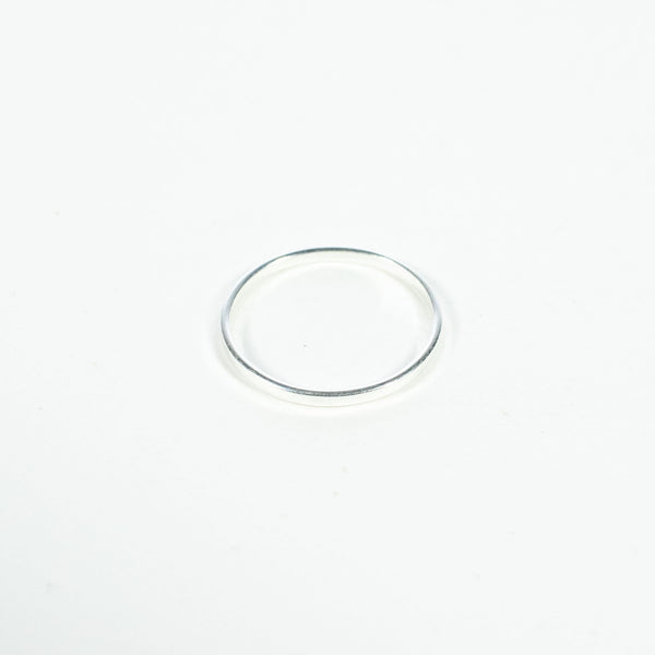 Plain Stackable Silver Band