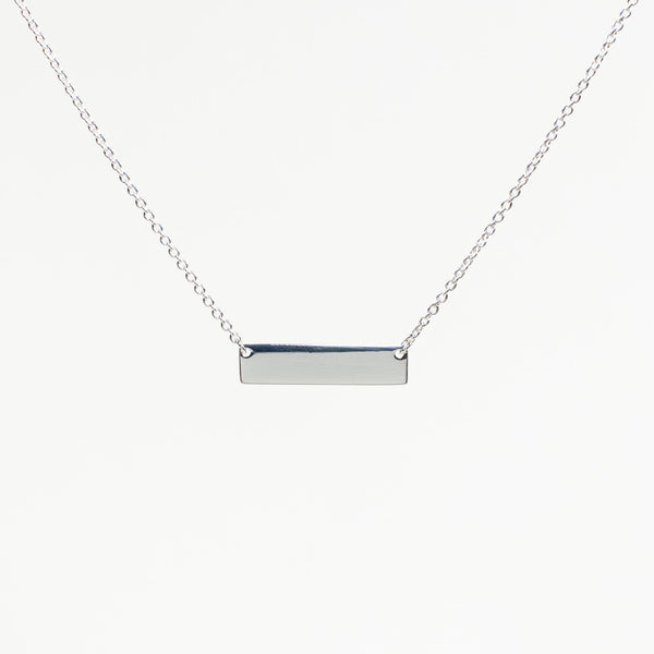 Silver Bar Necklace