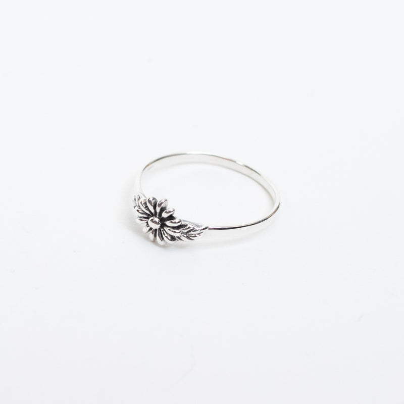 Single Silver Flower Band