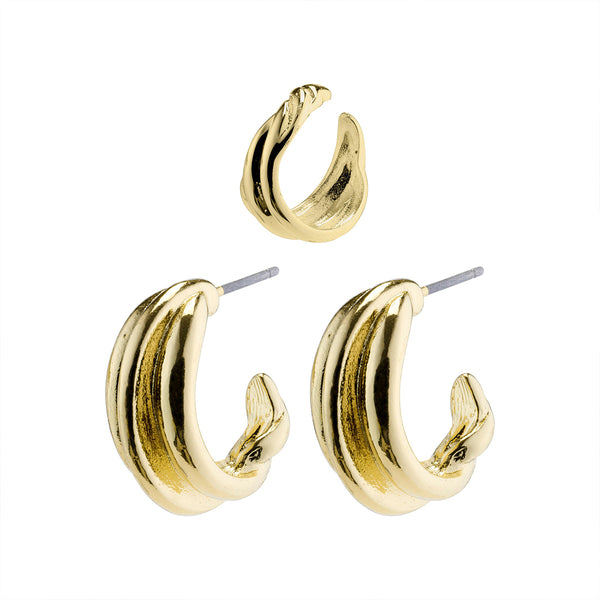 Amanda Gold Plated Earring Set