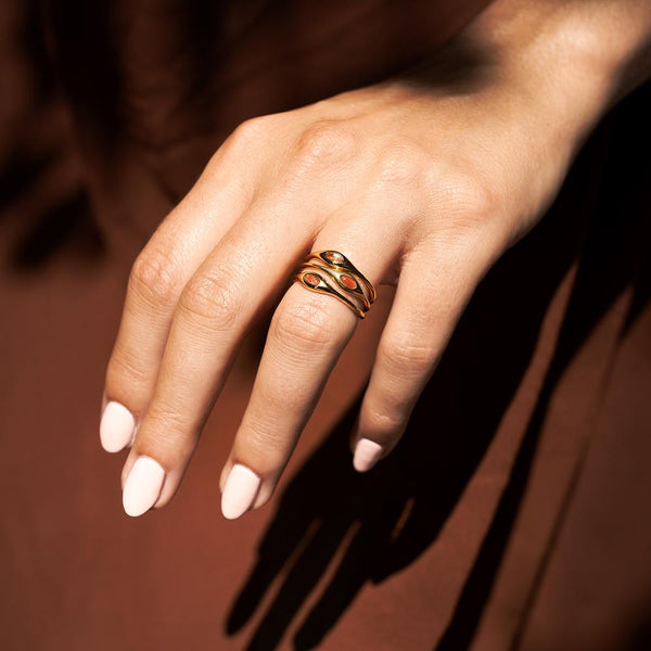 Gold Vermeil Canyon Ring