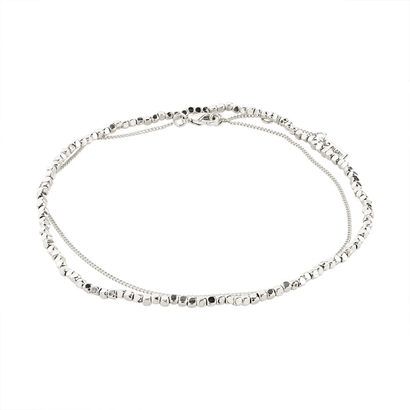 Dapne Silver Plated Ankle Chain