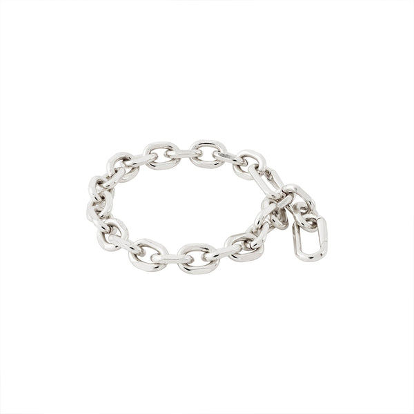 Euphoric Silver Plated Cable Chain Bracelet