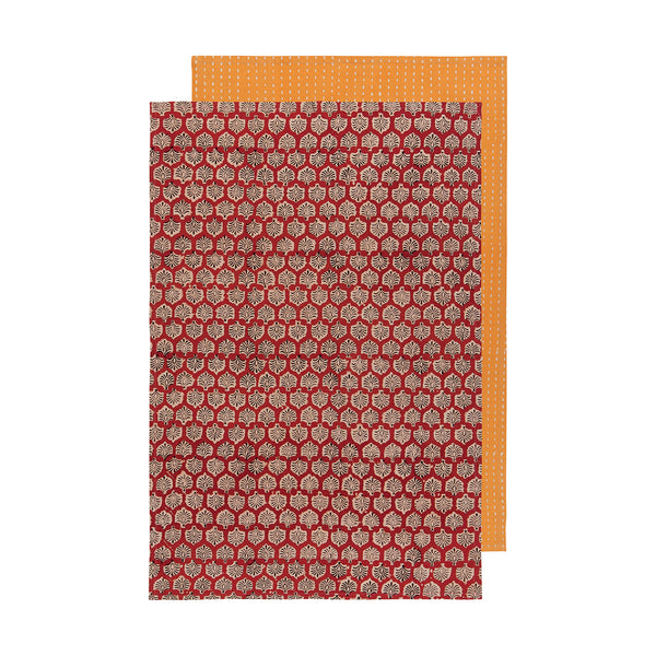 Block Print Dishtowels - Set of Two