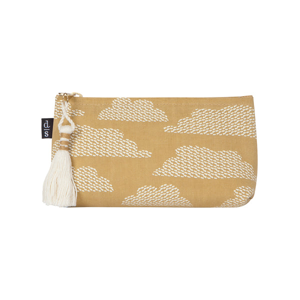 Extra Small Linen Cosmetic Bag