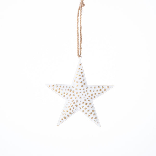 Gold Dotted Star Ornament