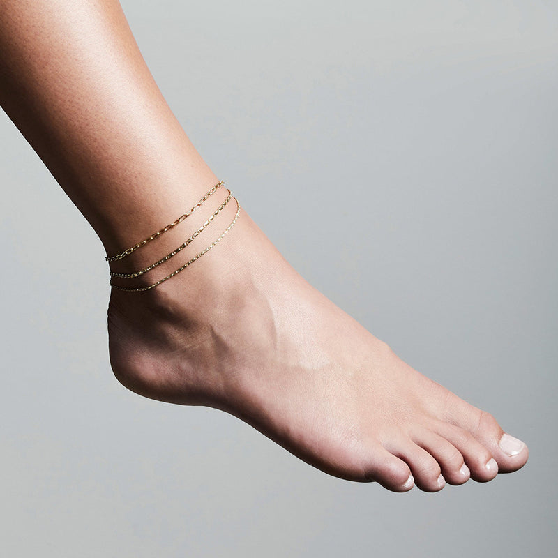 Thalia Gold Plated Ankle Chain