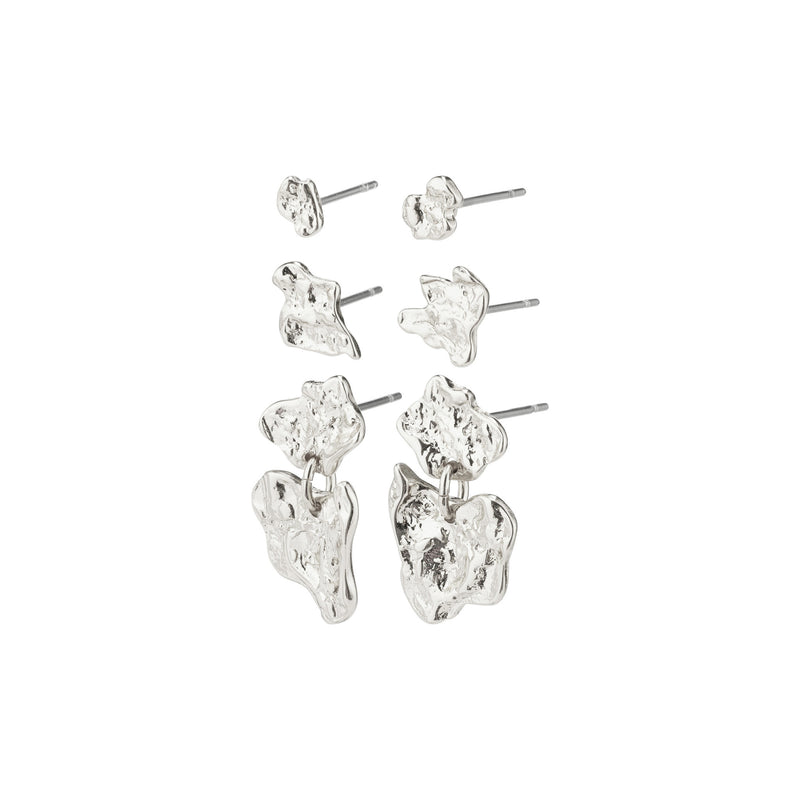Horizon Silver Plated Earring Set