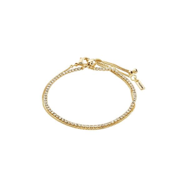 Mille Gold Plated Crystal Bracelet