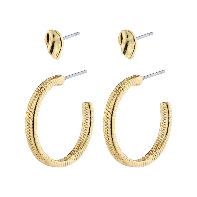 Optimism Gold Plated Earring Set