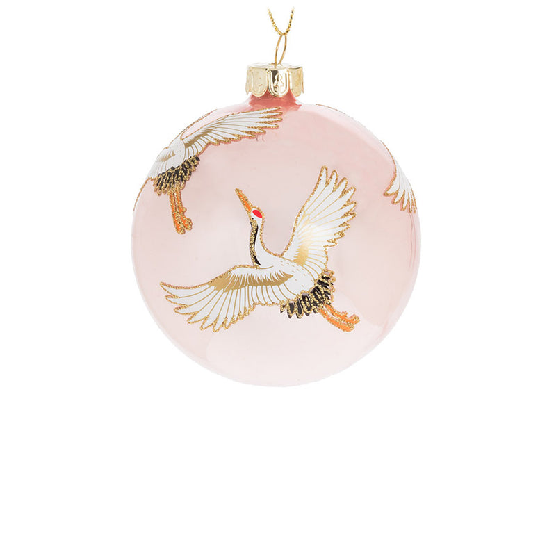 Flying Crane Ball Ornament