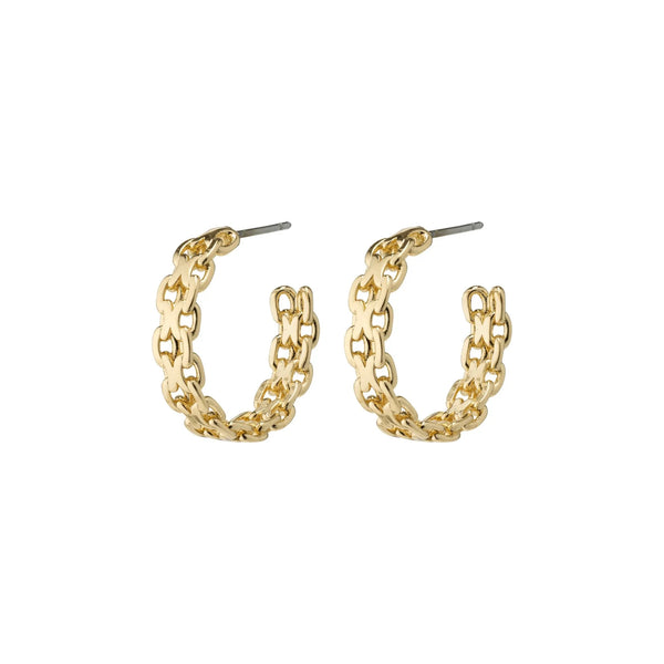 Peace Gold Plated Hoops