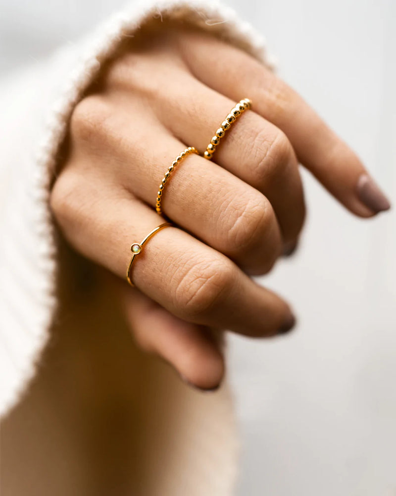 Gold Vermeil Perlu Ring