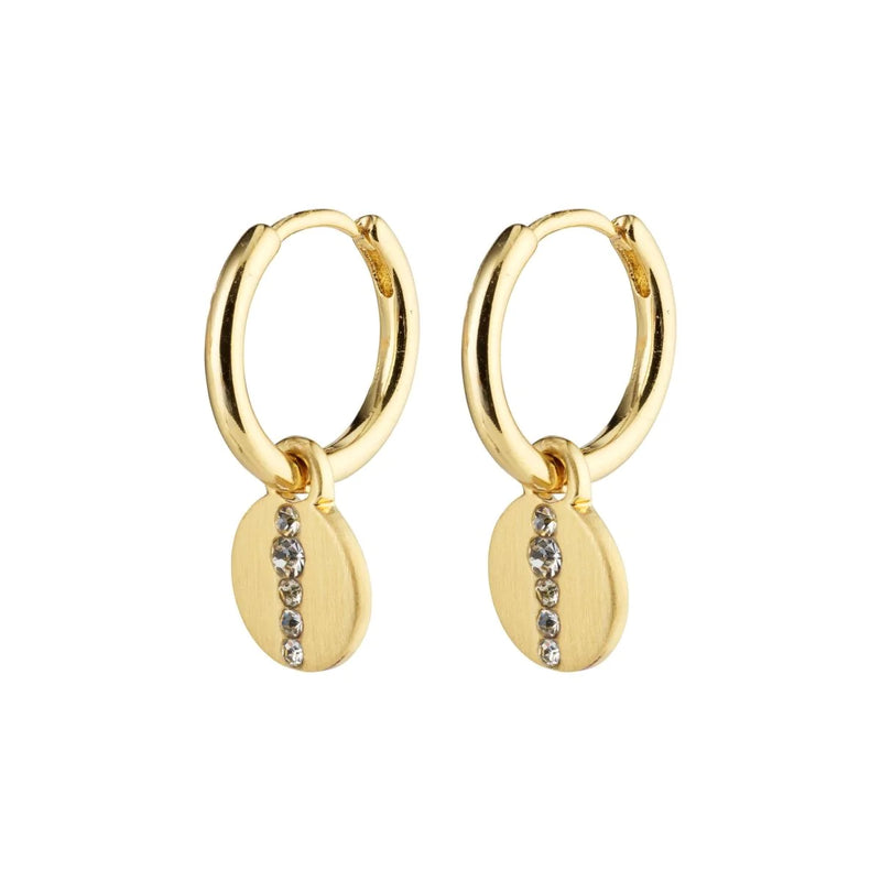 Casey Gold Plated Hoops