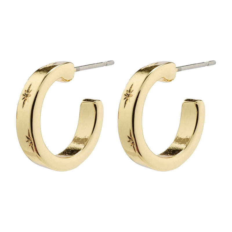 Efia Gold Plated Hoops