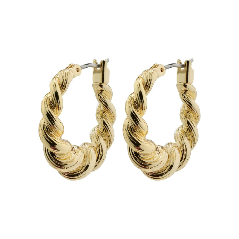 Eileen Gold Plated Hoops