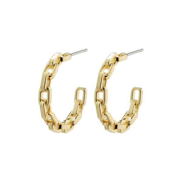 Eira Gold Plated Hoops