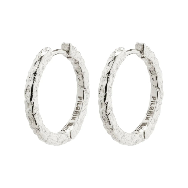 Elanor Silver Plated Hoops