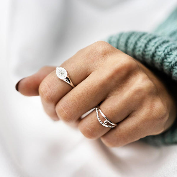Silver Babka Ring