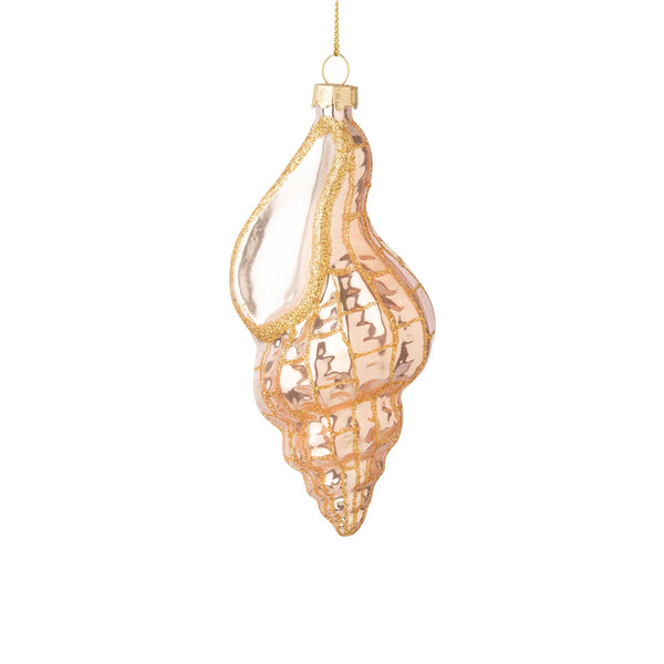 Glass Seashell Ornament