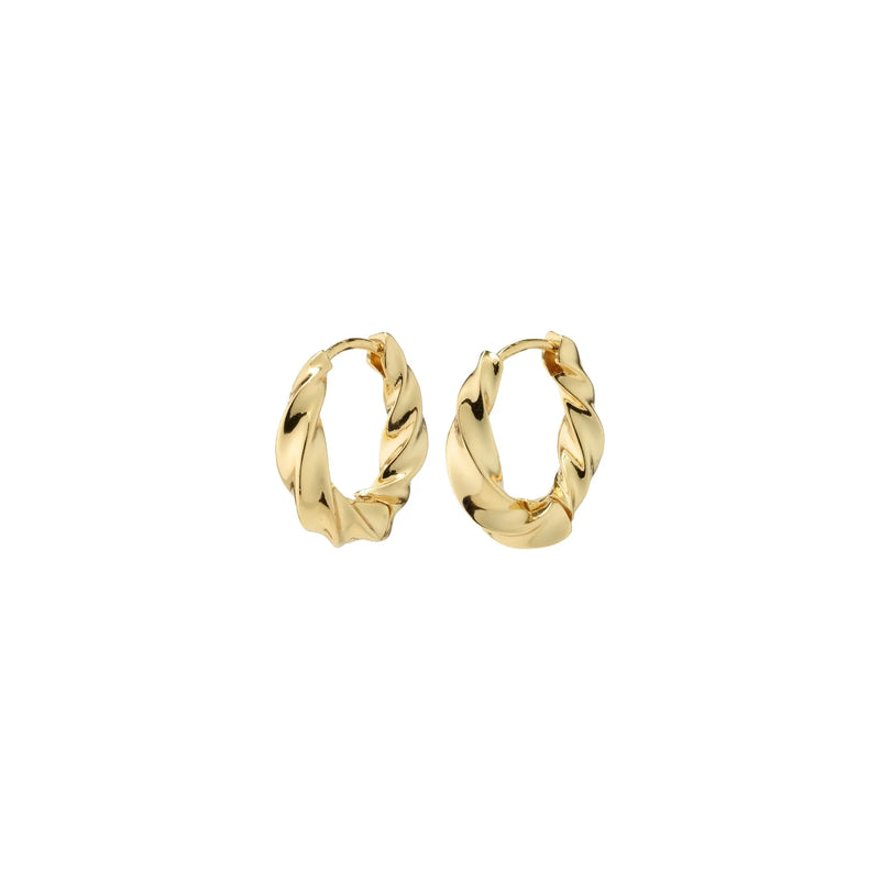 Taffy Small Gold Plated Hoops